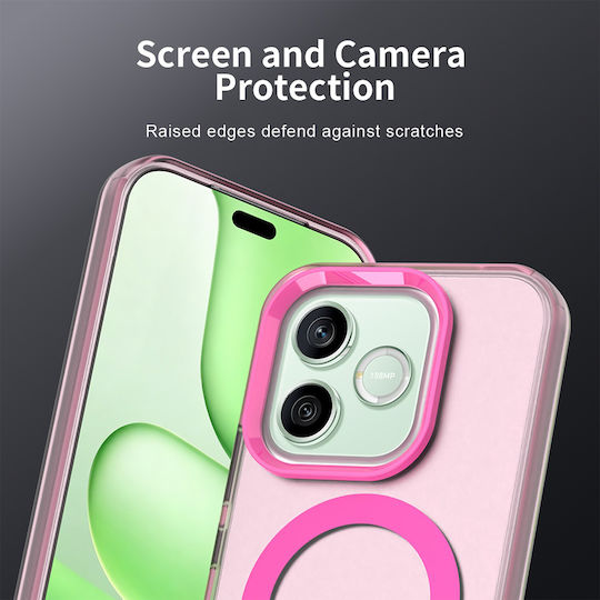Techsuit Back Cover Plastic/Silicon Roz (Honor 600 Lite)