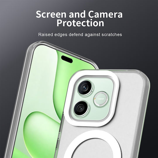 Techsuit Bumper Din Plastic/Silicon Alb Honor 600 Lite