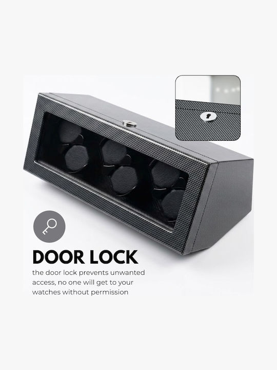 Automatic Watch Winder 6 Carbon Iuni Watches