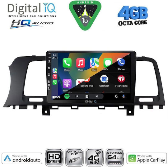 Digital IQ Car Audio System for Nissan Micra 2017 (Bluetooth/USB/WiFi/GPS/Apple CarPlay/Android Auto) with 9" Touch Screen