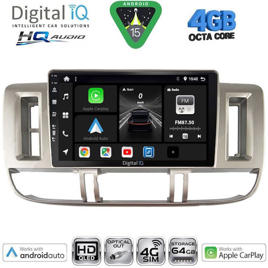 Digital IQ Ηχοσύστημα Αυτοκινήτου για Nissan Serena 2016-2022 (Bluetooth/USB/WiFi/GPS/Apple-Carplay/Android-Auto) με Οθόνη Αφής 10"