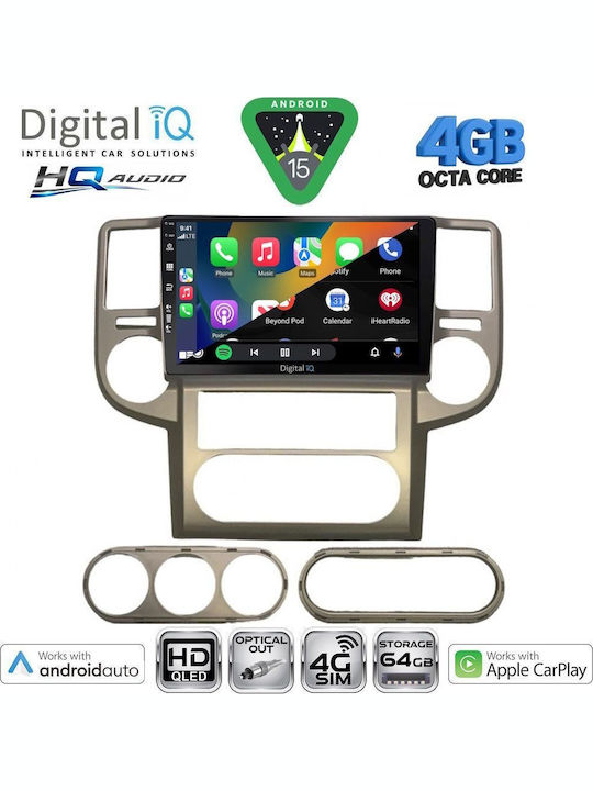 Digital IQ Car Audio System for Nissan X-Trail 2004-2007 (Bluetooth/USB/WiFi/GPS/Apple CarPlay/Android Auto) with 10" Touch Screen