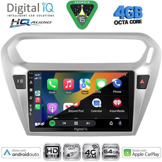 Digital IQ Sistem Audio Auto 2001-2005 Bluetooth USB Wi-Fi GPS Apple CarPlay Android Auto cu Ecran Tactil 9"
