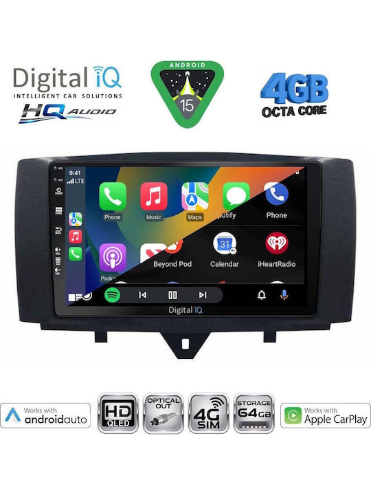 Digital IQ Car Audio System for Skoda Yeti 2014-2018 with Clima (Bluetooth/USB/WiFi/GPS/Apple CarPlay/Android Auto) with 10" Touch Screen