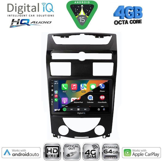 Digital IQ Car Audio System for Ssangyong Rexton 2006-2015 Bluetooth USB WiFi GPS Apple CarPlay Android Auto with 10" Touch Screen