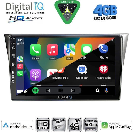 Digital IQ Car Audio System for Subaru Impreza 2002-2008 Bluetooth USB WiFi GPS Apple CarPlay Android Auto with 9" Touch Screen