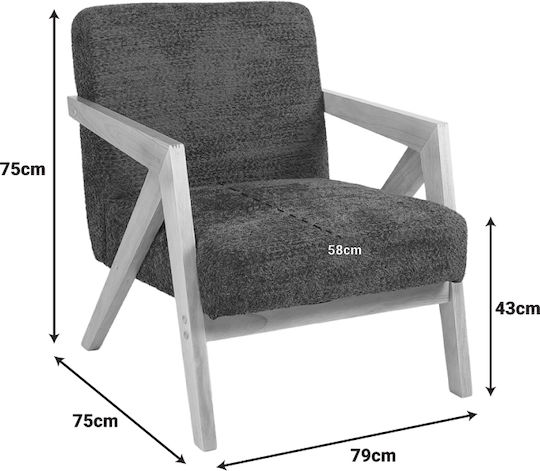 Garifa Armchair Green 79x75x75cm