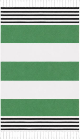 Morena Spain Green Beach Towel With Fringes 100x178cm SM-MMT-26TW-GRN