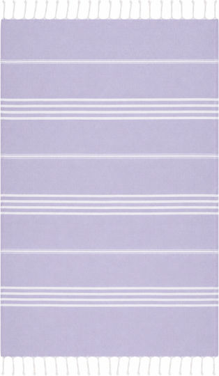 Morena Spain Lilac Beach Towel with Fringes 100x178cm SM-MST-26TW-LILAC