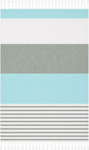 Morena Spain Beach Towel with Fringes 100x173cm SM-MATI-26TW-Khaki