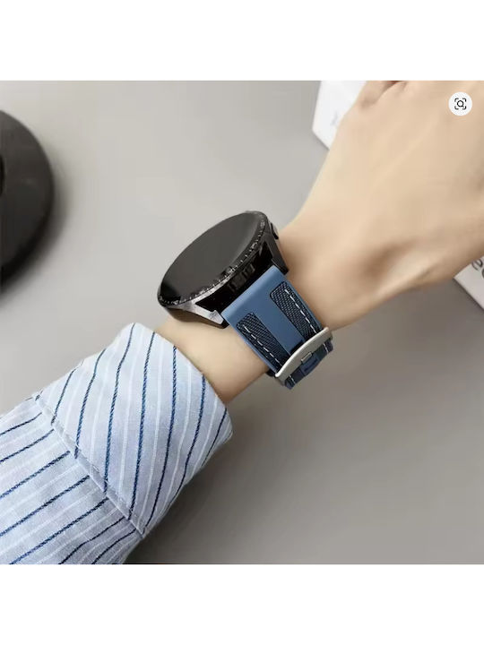 Blue Rubber Strap 22mm