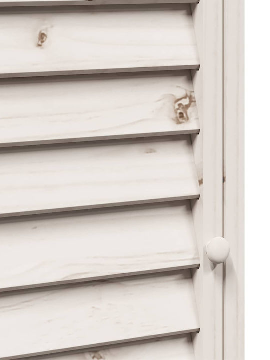Wooden Garden Shed White 0.59x0.56x1.135m