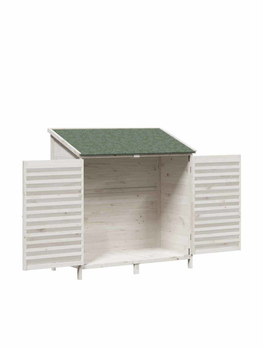 Hölzernes Gartenhaus Weiß M1.06xB0.56xH1.135m