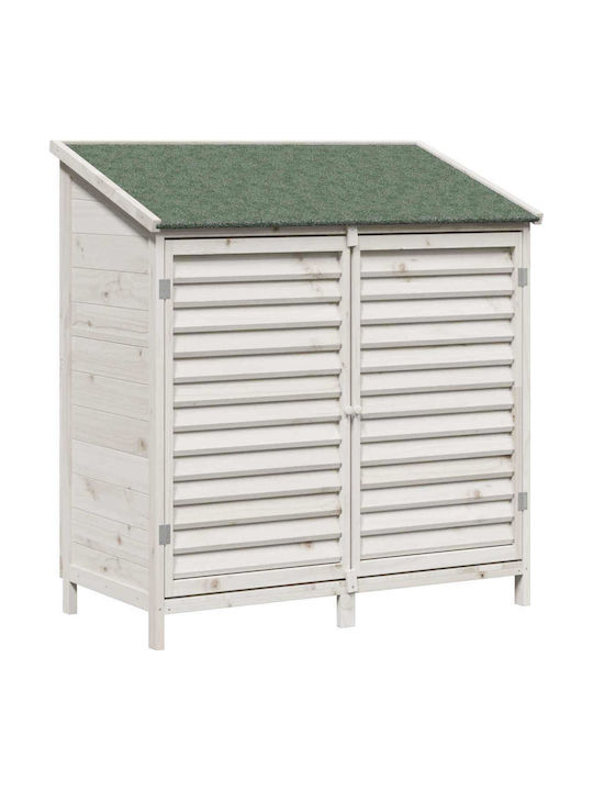 Hölzernes Gartenhaus Weiß M1.06xB0.56xH1.135m