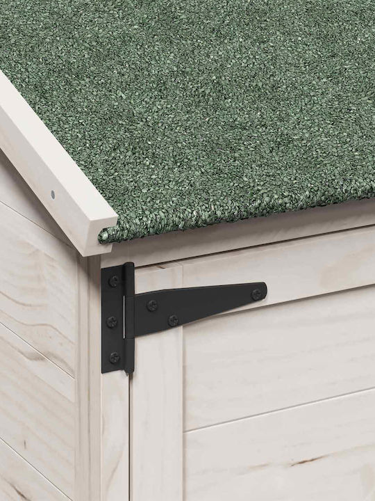 Wooden Garden Shed White 0.595x0.56x1.765m