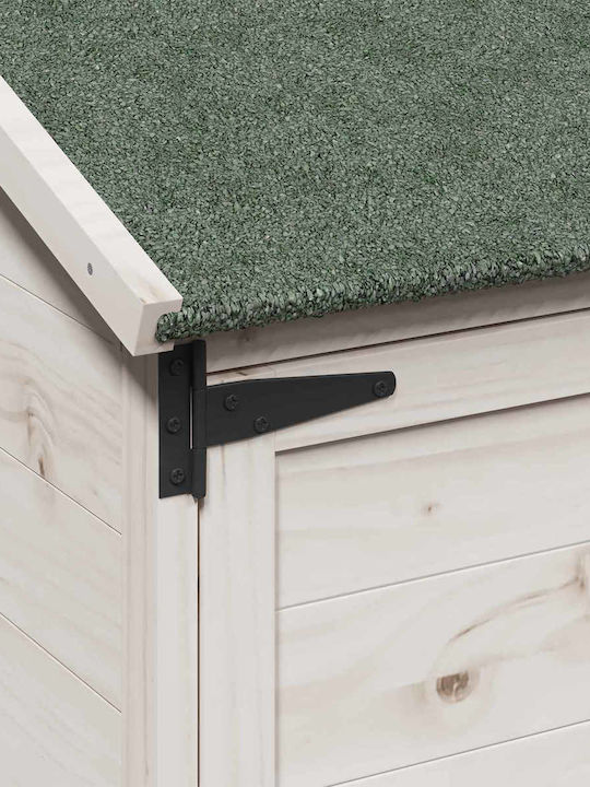 Wooden Garden Shed White 0.59x0.56x1.135m