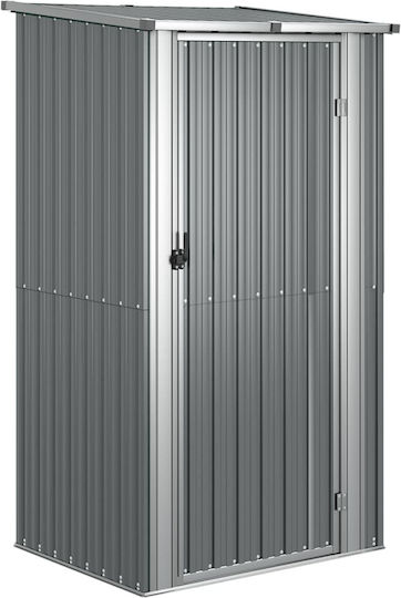 Metallic Garden Shed Galvanized Grey L1.185xW0.97xH2.095m