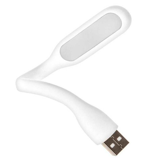 Lampă Led Mini Portabilă 1.2w Braț Flexibil Alimentare Usb Albă 16 Cm