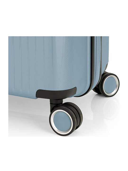 Gabol Brouklyn Cabin Hard Suitcase Light Blue Height 55cm