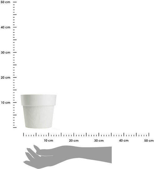 HowHomely Flower Pot Cream 12.7cm