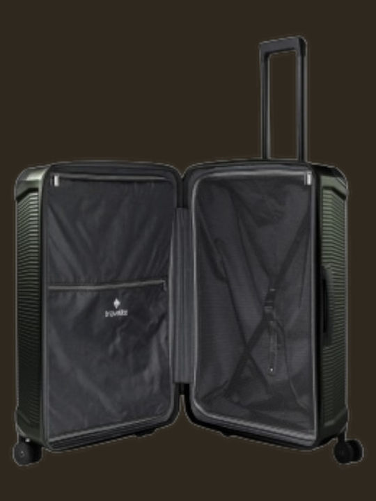 Travelite Großer Reisekoffer Pine Grün Höhe 76cm