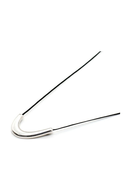 Irmelia Colier Tricotat Negru