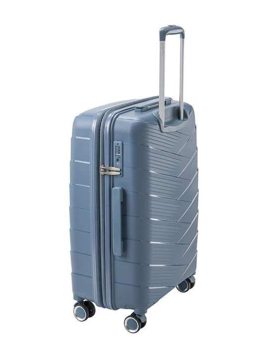 RCM Hard Gray Travel Suitcases Max Height 65cm Set of 2