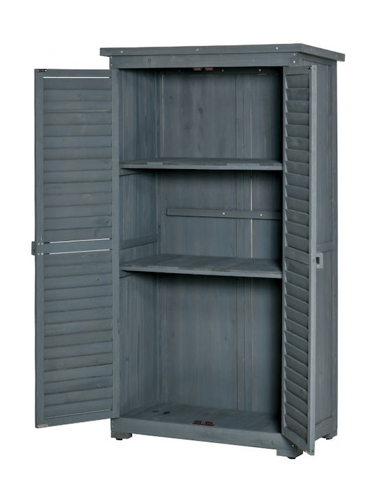 Doppelflügeliger Hölzener Außenschrank 87x46,5x160cm