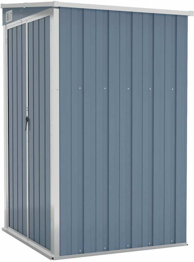 Metallic Garden Shed Galvanized Grey with Air Vents M1.18xW1xH1.78m