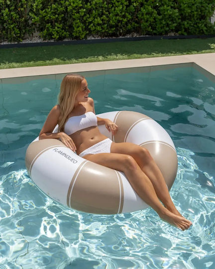 Flamingueo Inflatable Pool Donut Beige 110x110cm