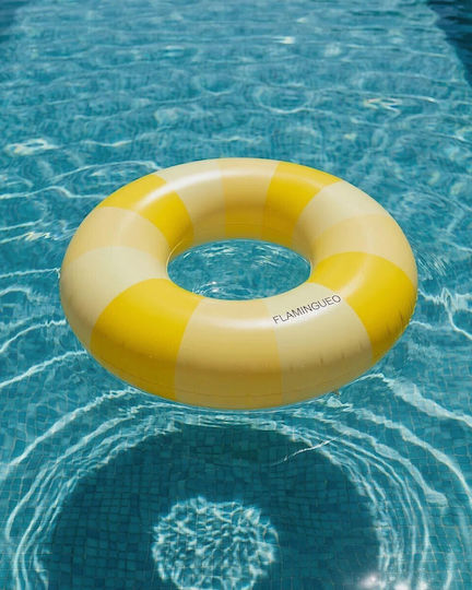 Flamingueo Inflatable Pool Donut Yellow 110x110cm