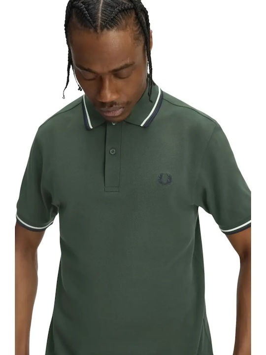 Twin Tipped Polo Blouse Green