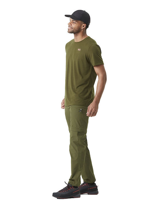 Sportliches Herrenbluse Kurzarm T-Shirt Grün