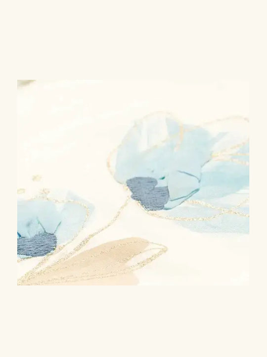 Kids' Shirt Short Sleeve Beige-Sky Blue
