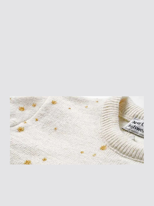 Kinderpullover Langarm Ecru
