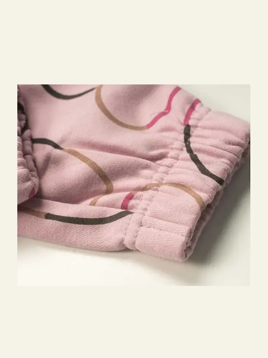 Kids Sweatpants Set Pink 2pcs