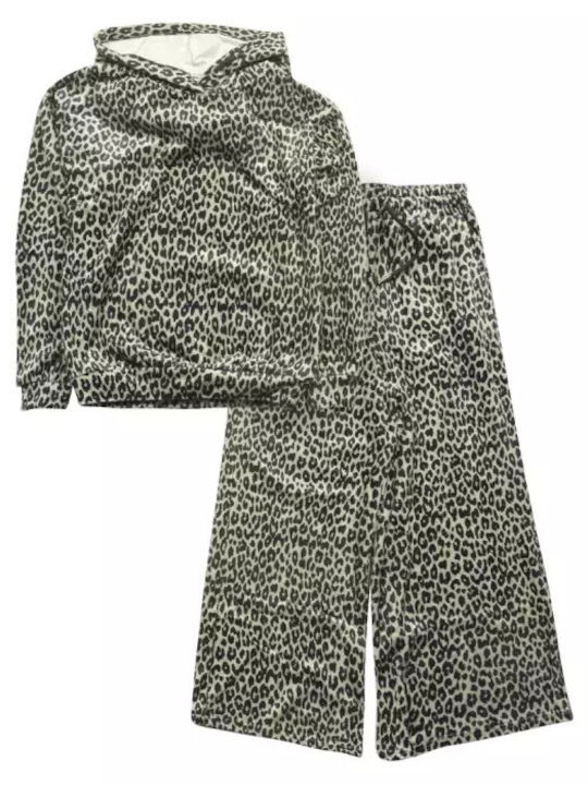 Kids Sweatpants Set Green 2pcs