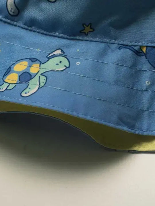 Mayoral Kids Swimwear Swim Shorts with Hat Light Blue
