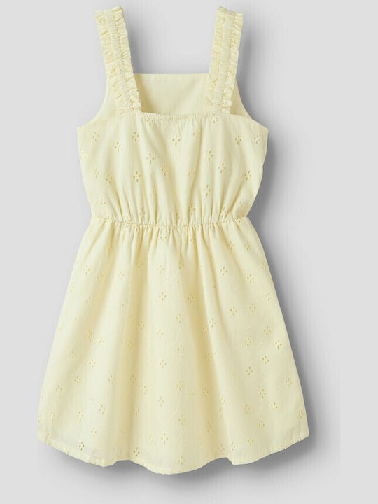 Girls Sleeveless Yellow Dress