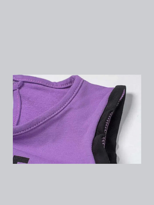 Kids' Fabric Jumpsuit Shorts/Bermudas Purple