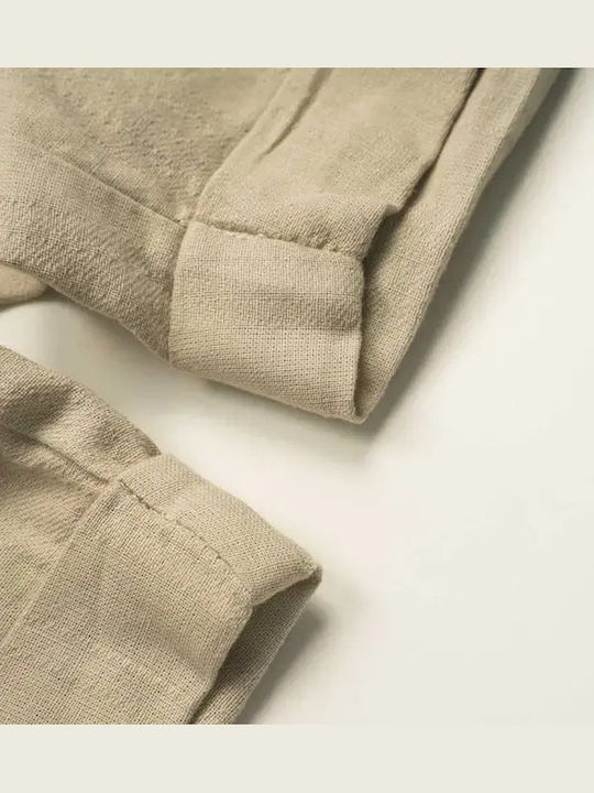 Kids' Shorts/Bermudas Fabric Beige