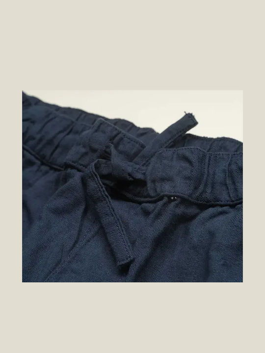 Kinder-Shorts/Bermudas Stoff Marineblau