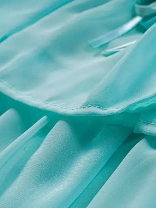Mädchenkleid Ärmellos Mint
