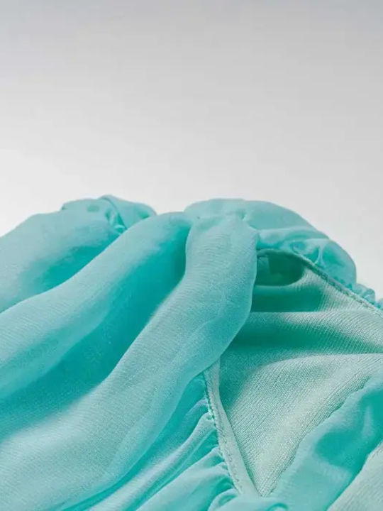 Mädchenkleid Ärmellos Mint