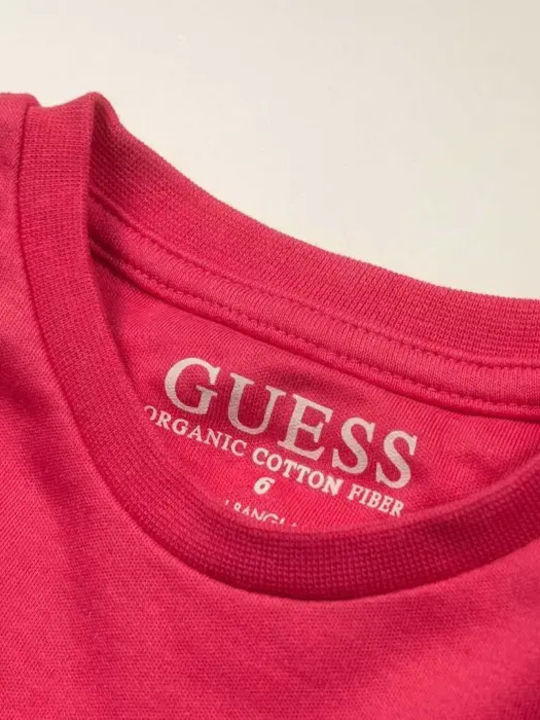 Children's Dress Short Sleeve Fuchsia