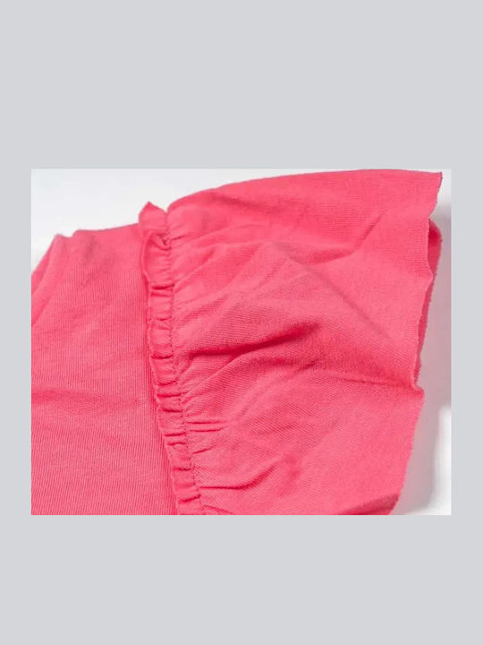 Zoo Girls Dress Short Sleeve Set with Accessories Fuchsia