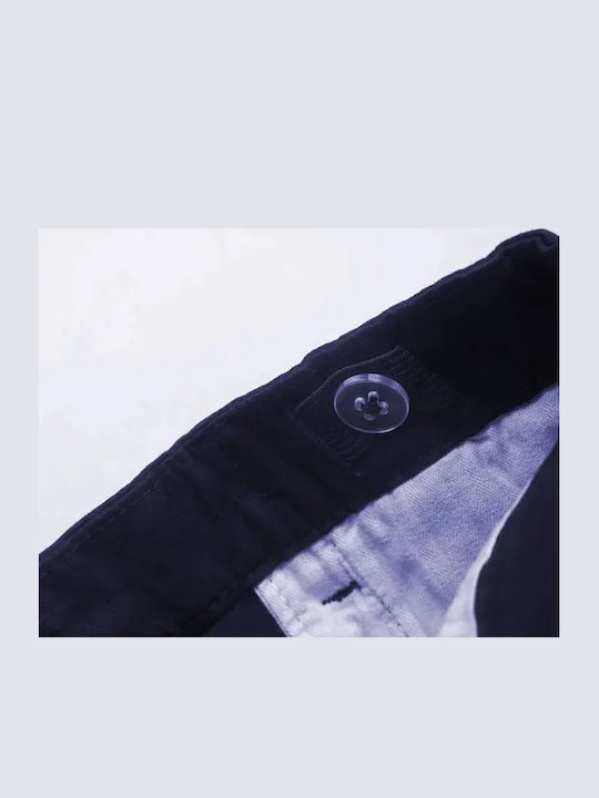 Kids Chino Linen Dark Blue Trouser