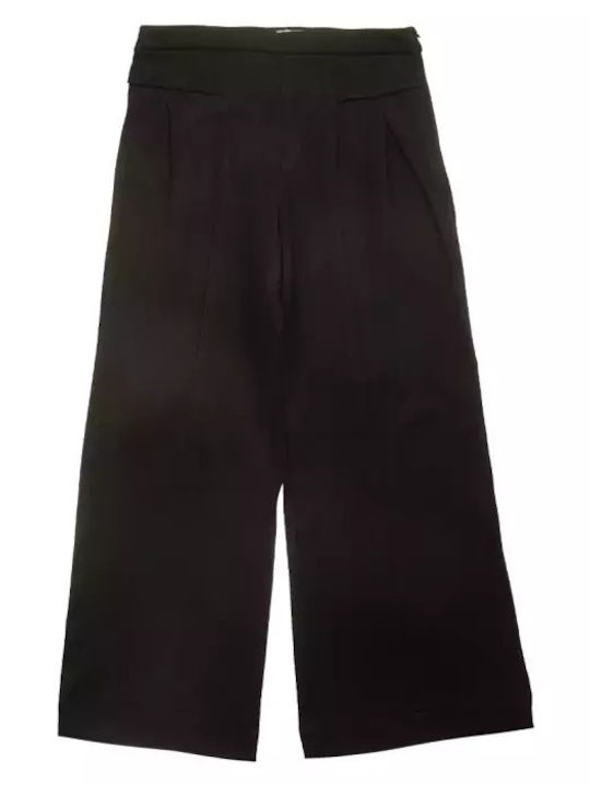 Kinder Schlaghose Stoff Schwarz