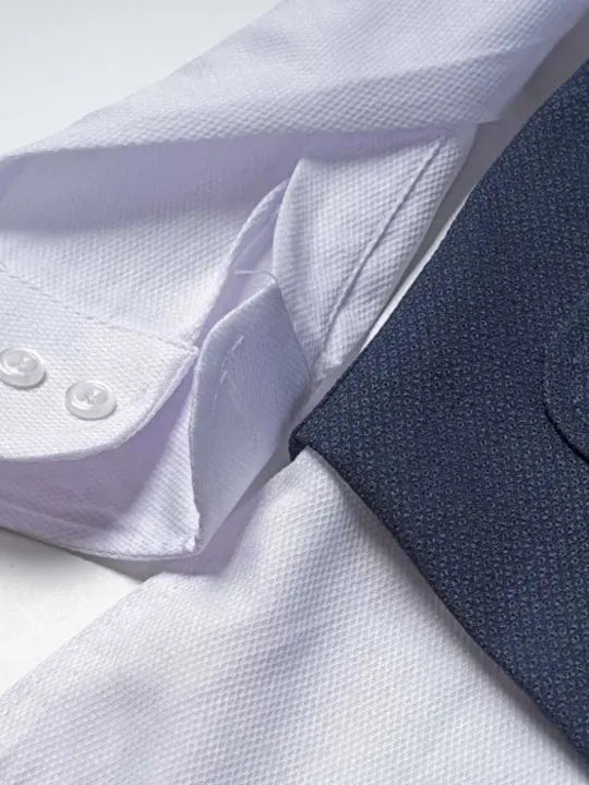 Online Baptism Suit with Vest for Boys Blue
