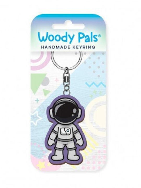 Handmade Wooden Green Keychain
